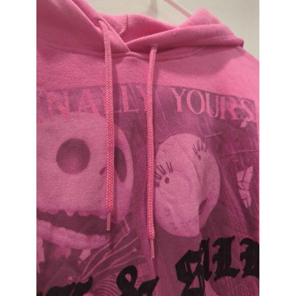 NWT Jack & Sally Pink Halloween Pullover Hoodie Sweatshirt XL - Picture 6 of 9